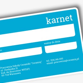 Karnet wakacyjny na korzystanie z pracowni Ceramiq Karnet wakacyjny na korzystanie z pracowni Ceramiq
